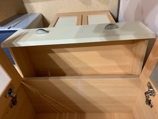 食器棚美品　観音開き×2,引出し×1