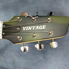 VINTAGE トラベルミニギター6弦 ソフトケース付きの画像