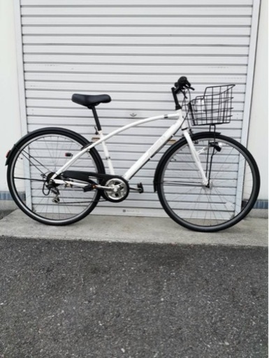 ☆前後タイヤ新古品☆     27インチ 外装6段LEDオートライト            クロスバイク 防犯登録料込!!   [No.223]