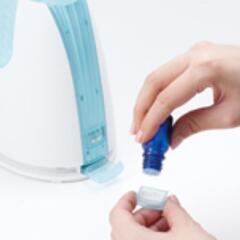 ペットボトルで給水する加湿器の画像