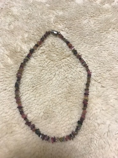 さざれ石　トルマリンネックレス　難あり