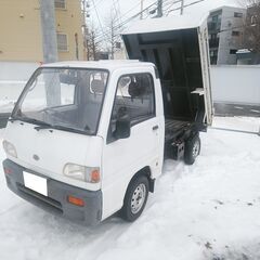 軽トラ スバル サンバー 土砂禁 ダンプ 4WD 車検切れ(ナン...