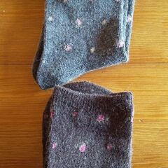 新品･未使用 22～24cm 花柄2点セット 婦人靴下の画像