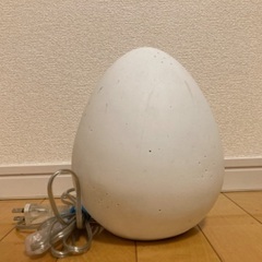 卵型の間接照明　小型　陶器で高級感アリの画像