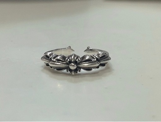 ベイビークラシックダブルフローラルクロスリング　約18号