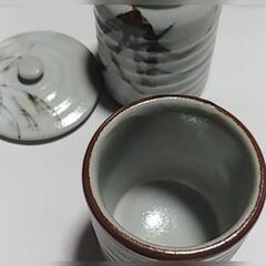 昭和　レトロ　蓋つき湯呑　5客～　未使用に近いの画像