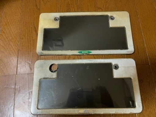 【最終値下げ】【希少品】 ウィザード ナンバーフレーム 前後セット スモーク