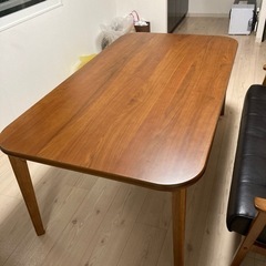 コスパクリエーション　ダイニングテーブル　茶色　