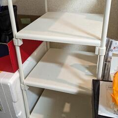 シューズラック　5段　ホワイトの画像