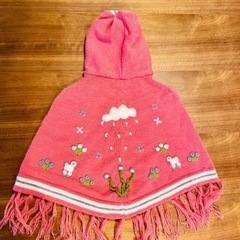 チチカカ　ニットポンチョ　90センチの画像