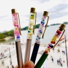 （仙台）涌谷町金箔入ハーバリウムボールペン体験の画像