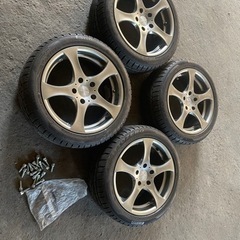 中古タイヤホイール付き245/50R18 100V日産純正ホイール:シーマ