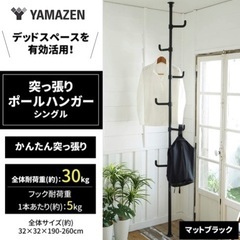 新品　YAMAZEN 突っ張りポールハンガーの画像