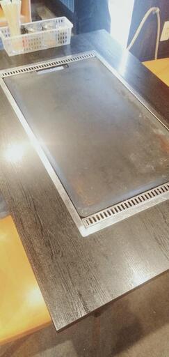 処分間近！！鉄板付きテーブル グリドル 都市ガス