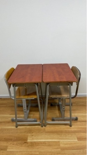 【美品】教室 机 椅子セット 学校イス