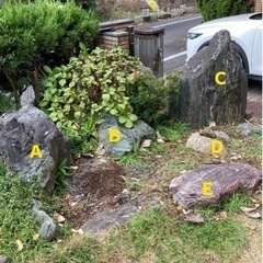 庭石　差し上げます