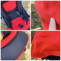 ピジョン A型 ベビーカー ランフィ エフRunfee Ef 赤 Pigeonの画像