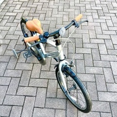 子供 自転車 補助輪付 18インチの画像