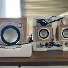 ● スピーカーシステム、スピーカー、ウーファー、セット、アズマ
