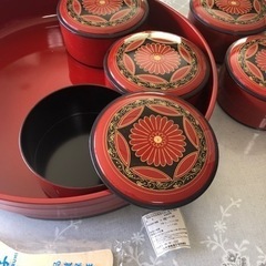 蓋付き　未使用漆器　海鮮丼　ちらし寿司等に　飯台の画像