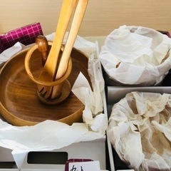 5000円サラダボール9点セット天然木製新品未使用の画像