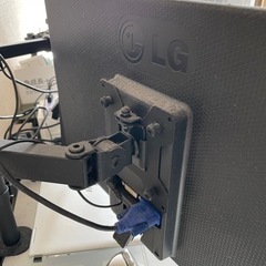 【値下げ】デュアルディスプレイセット　モニタ　LG BENQの画像