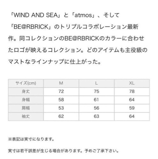 激レア　atmos X BE@RBRICK X WINDANDSEA
