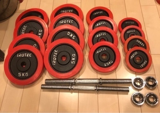 IROTEC アイロテック ラバー ダンベル 60kgセット 可変式
