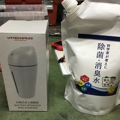新品未開封、卓上噴霧器除菌カートリッジ付きセット、