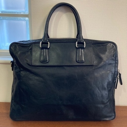 皇室御用達　ソメスサドル  メンズ　ビジネスバッグ　黒　ブラック　本革　レザー