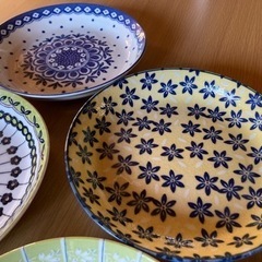 ● 食器、プレート、お皿５枚セット、直径22.5センチの画像