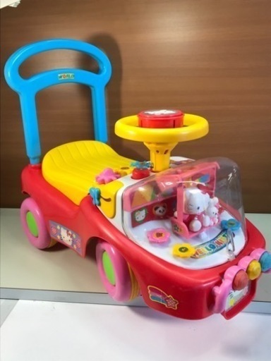 ☆キティちゃん手押し車、乗用車☆