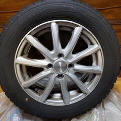 185/60R15　スタッドレスタイヤ　ダンロップ　ホイール付き４本セット　