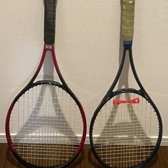 2点まとめて取りに来てくださる方無料【¥0】テニスラケット2点の画像