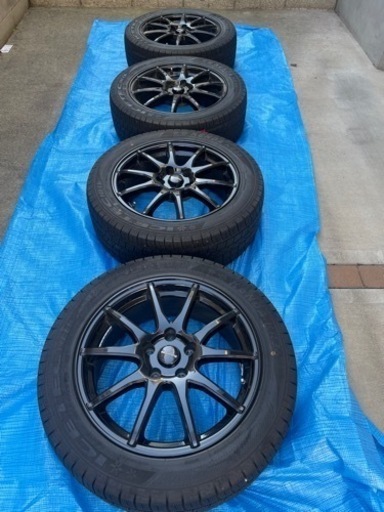 【1/18まで値引中】スタッドレス215/55r17 タイヤホイール4本セット