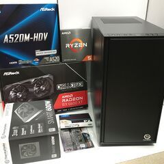 ゲーミングPC AMD Ryzen 5 5500/RX6600XT/メモリ16GB/M.2 SSD 500GB/WIN11