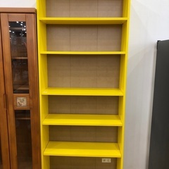 IKEA  本棚　6段　ハイタイプ　イエロー