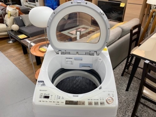 I394 ★ SHARP 洗濯乾燥機  ⭐動作確認済 ⭐クリーニング済 プラズマクラスター搭載！