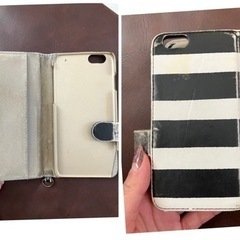 【2点セット】CHANEL  ボーダー  iPhoneケースの画像