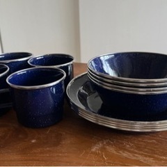 アウトドア用　皿とカップのセット