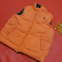  RALPHLAUREN 110㌢ ダウンリバーシブルベスト『USED』の画像