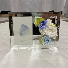 【お譲り決定】写真たて　フォトフレーム　プリザーブドフラワー  