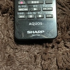 SHARPシャープ（AQUOSアクオス）リモコン（黒）GB177SA【値下げ交渉可】の画像