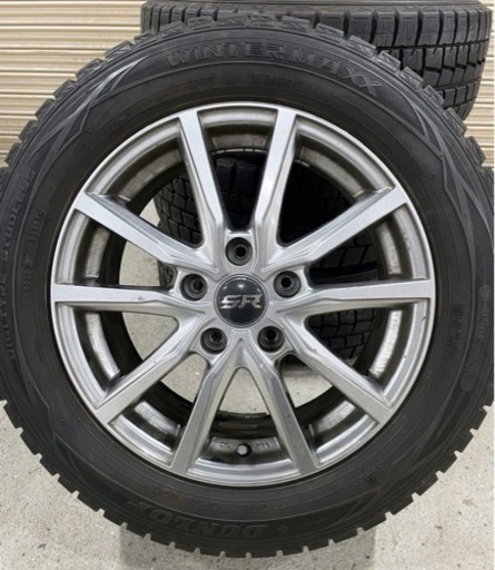 【商談中】スタッドレスタイヤ付き アルミホイール 4本セット SR WINTER MAXX WM01 205/60R16 92Q 