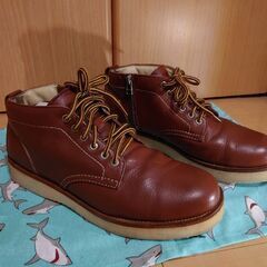Dedes ブーツ サイズ 42 ☆ 茶色 ジップ付き