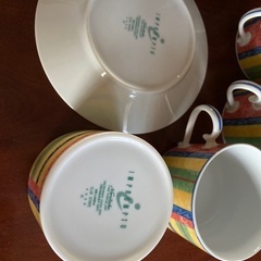 ☆本日まで☆ノリタケ　カップ＆ソーサー　5脚　スリランカ製の画像