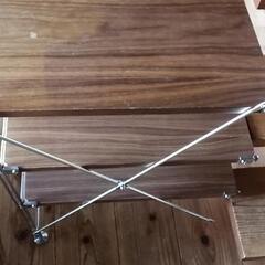 【配達無料】無印良品　ステンレスユニットシェルフ　アディショナルパーツ　ウォールナット　小　の画像