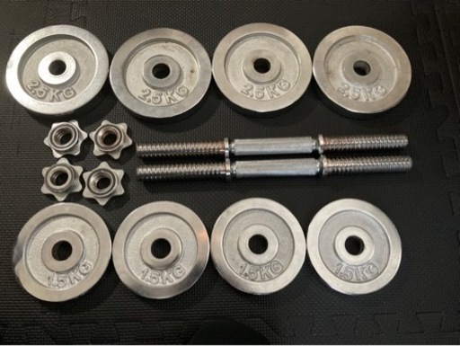 クロームダンベル10キロ×2個