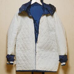 【 ナイロン　ジャケット　上下 】　釣り　フィッシング　作業着　ネイビー　キルティング　アウトドア　防寒の画像
