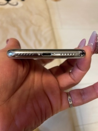 美品★良好★iPhoneX ホワイト64G  充電100%  SIMフリー